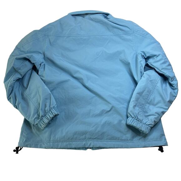 LL Bean Womens Ski‎ Jacket Fleece Reversible Coat Medium Blue Gorpcore Outdoors - Picture 15 of 16